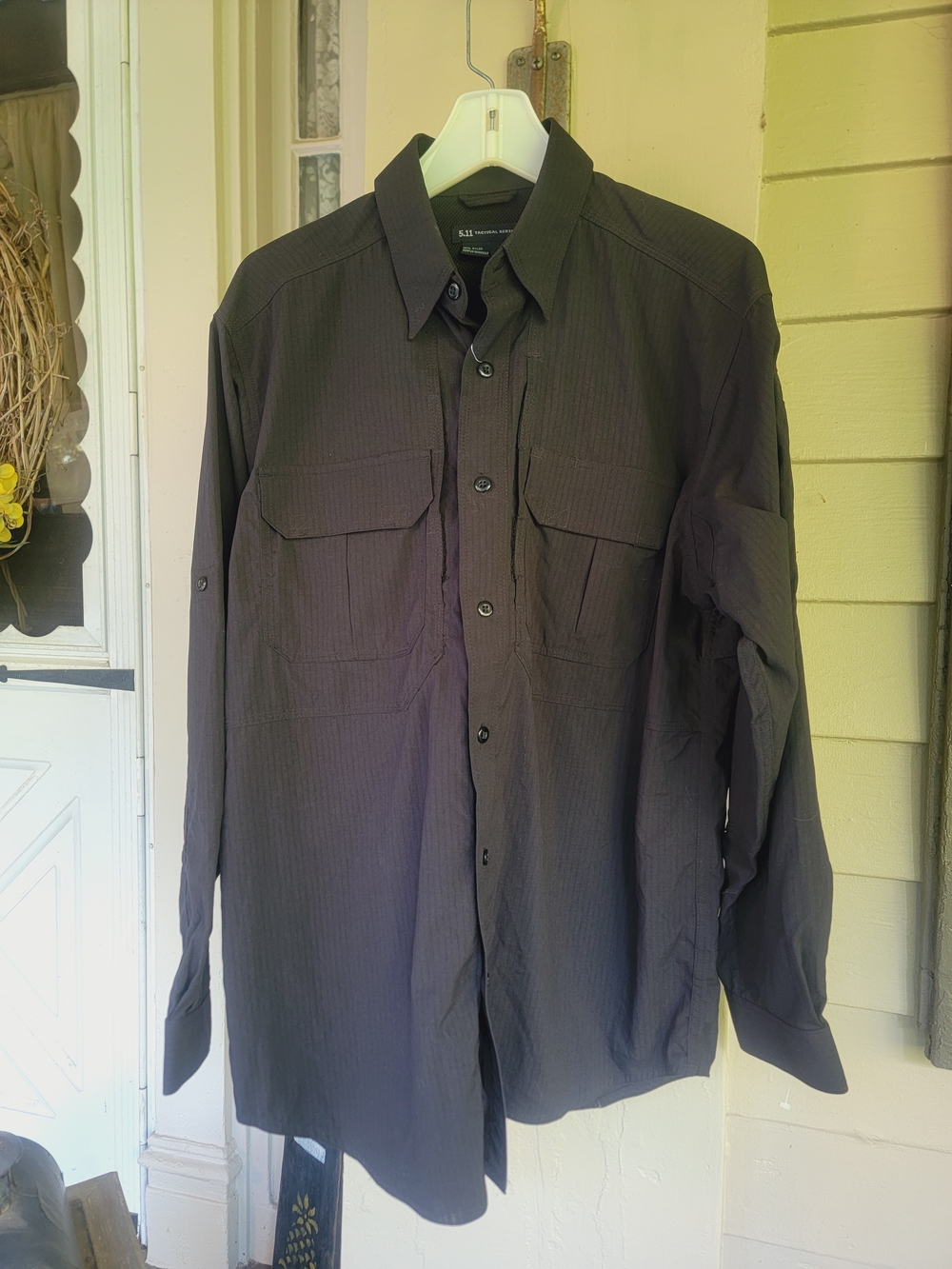 5.11 Tactical Men’s Long-Sleeve Button Shirt Jacket - Black